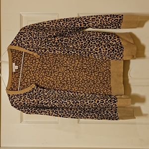 Merona womans leopard peint sweater